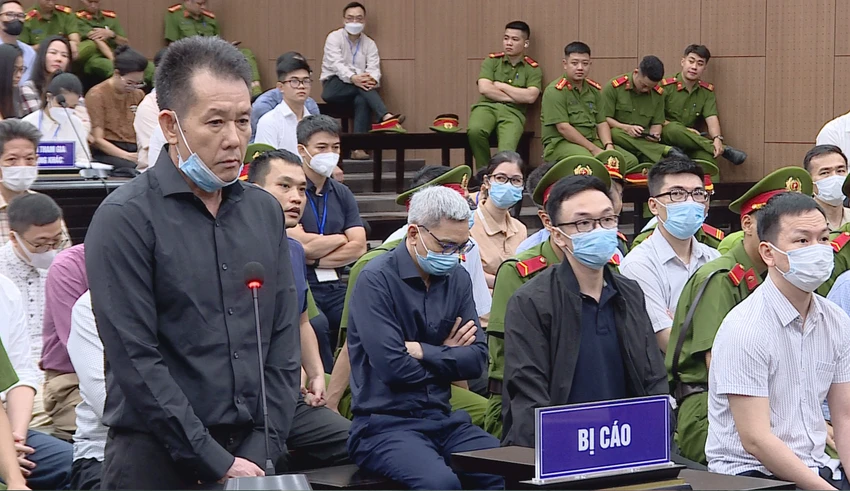 Bị cáo Nguyễn Tiến Mạnh tại phiên tòa. Ảnh: CTV Bị cáo Nguyễn Tiến Mạnh tại phiên tòa. Ảnh: CTV
