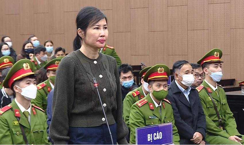 Hoàng Thị Thúy Nga trong một lần ra tòa. Ảnh: CTV Hoàng Thị Thúy Nga trong một lần ra tòa. Ảnh: CTV