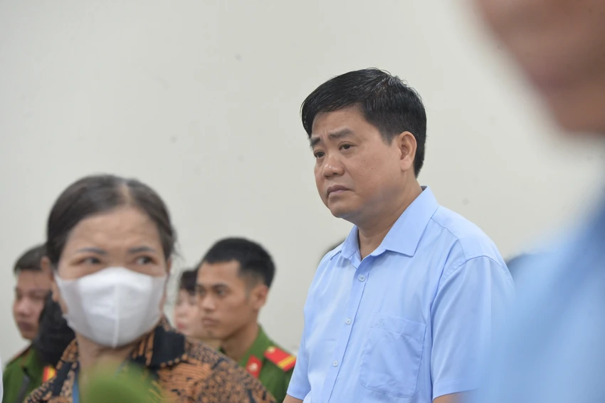 Cựu chủ tịch Hà Nội Nguyễn Đức Chung trong ngày tuyên án. Ảnh: CTV Cựu chủ tịch Hà Nội Nguyễn Đức Chung trong ngày tuyên án. Ảnh: CTV