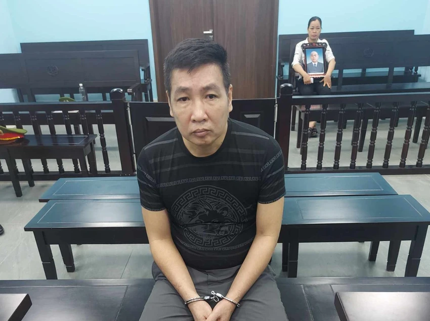 Bị cáo Vũ Thanh Sơn tại phiên tòa. Ảnh: CTV
