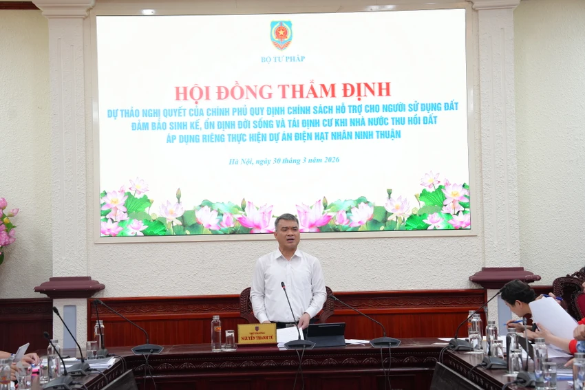điện hạt nhân Thứ trưởng Nguyễn Thanh Tú phát biểu tại cuộc họp - Ảnh PV (1).JPG