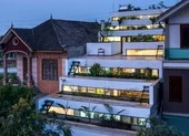 Lạ mắt với ngôi nhà có ruộng bậc thang ngay mặt tiền