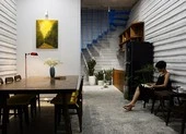 Lạ mắt với ngôi nhà mặt tiền bằng gạch nung 