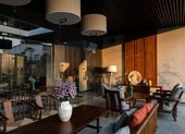 Hút mắt với không gian cafe có hệ mái dốc lớn ở Bình Dương