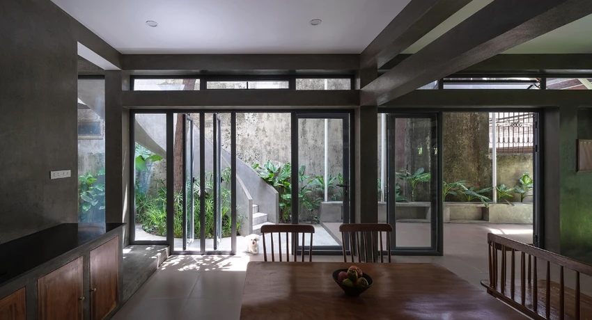 Khám phá ngôi nhà ống có vườn và nhà hòa làm một ảnh 6 ngoi-nha-co-vuon-va-nha-hoa-thanh-mot-7