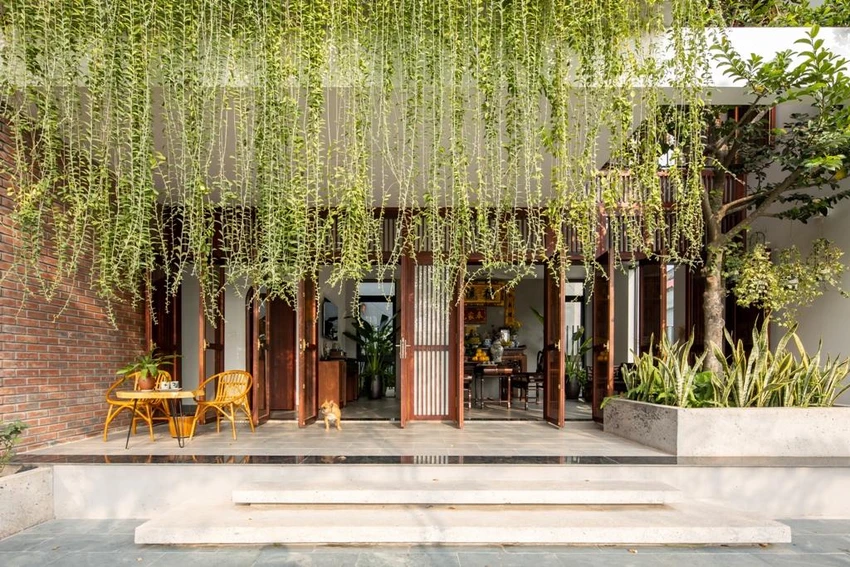 Kiến trúc sư thiết kế “rèm cây” giúp chắn nắng bức xạ giúp điều hòa nhiệt độ tốt hơn, đồng thời vẫn đảm bảo thoáng gió, tầm nhìn. Kiến trúc sư thiết kế “rèm cây” giúp chắn nắng bức xạ giúp điều hòa nhiệt độ tốt hơn, đồng thời vẫn đảm bảo thoáng gió, tầm nhìn.
