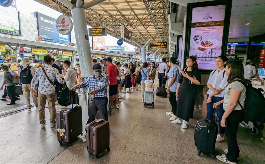 Đường bay giữa Hà Nội - TP.HCM là đường bay bận rộn nhất khu vực Đông Nam Á. Ảnh: TT.