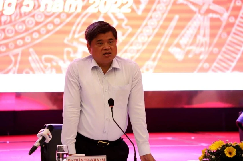 Thứ trưởng Bộ NN&PTNT Trần Thanh Nam phát biểu. Ảnh: CQ Thứ trưởng Bộ NN&PTNT Trần Thanh Nam phát biểu. Ảnh: CQ