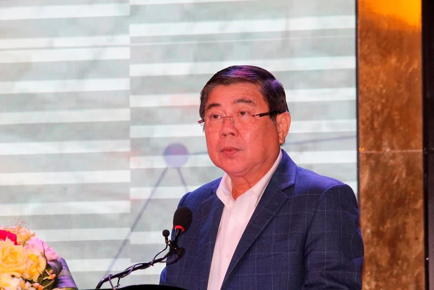 Phó trưởng Ban Kinh tế Trung ương Nguyễn Thành Phong phát biểu tại diễn đàn ngày 26-5. Ảnh: NHẪN NAM