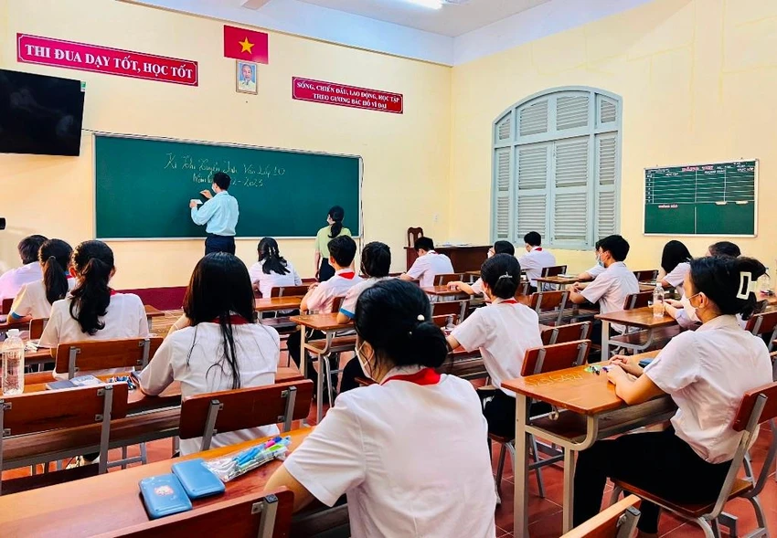 Học sinh dự thi vào lớp 10 ở Cần Thơ. Ảnh: CTV Học sinh dự thi vào lớp 10 ở Cần Thơ. Ảnh: CTV