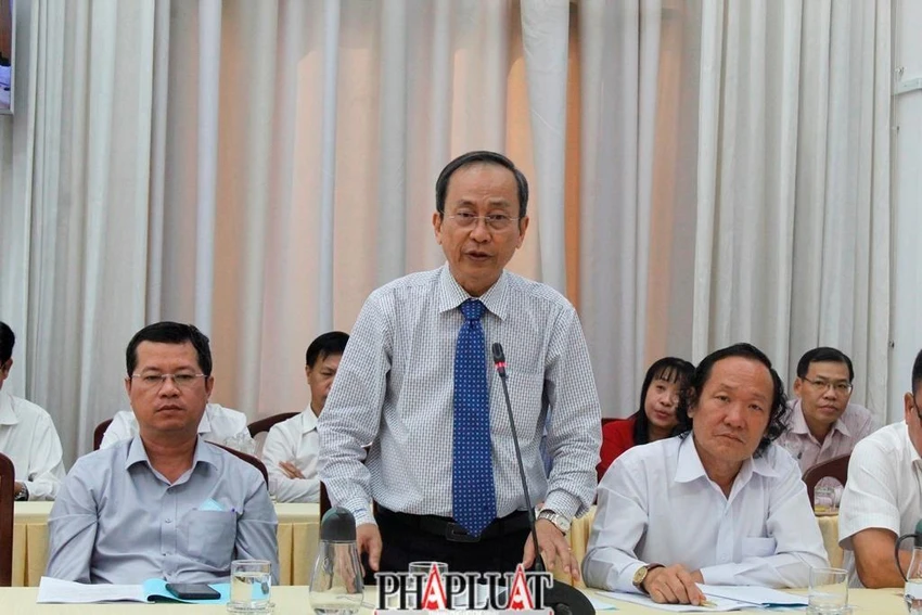 BS Nguyễn Xuân Việt – Giám đốc BV Huyết học - Truyền máu phát biểu tại hội nghị. Ảnh: NHẪN NAM BS Nguyễn Xuân Việt – Giám đốc BV Huyết học - Truyền máu phát biểu tại hội nghị. Ảnh: NHẪN NAM