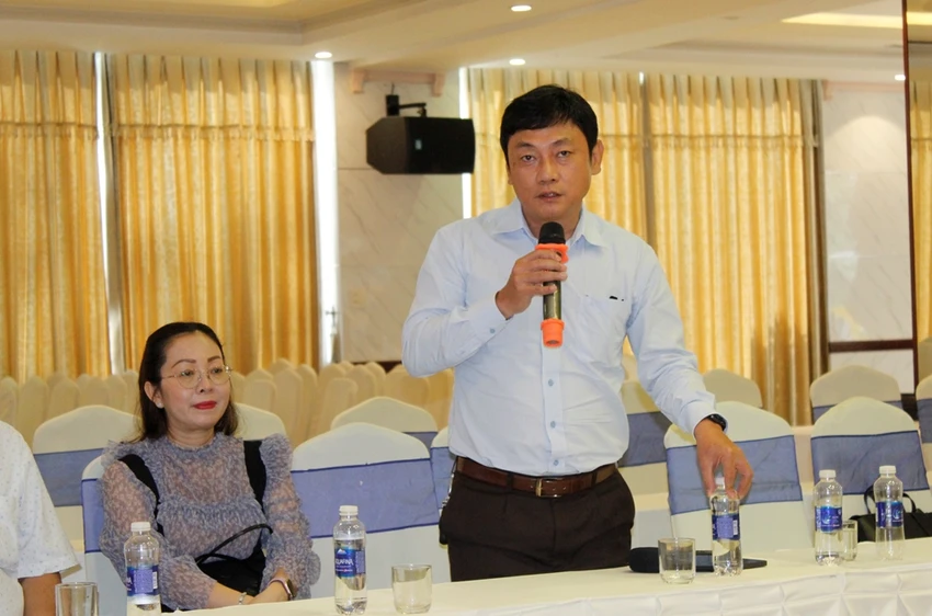 Bác sĩ CKII Ông Huy Thanh - Phó Giám đốc BV Nhi đồng Cần Thơ thông tin về bệnh TCM tại hội nghị. Ảnh: NHẪN NAM Bác sĩ CKII Ông Huy Thanh - Phó Giám đốc BV Nhi đồng Cần Thơ thông tin về bệnh TCM tại hội nghị. Ảnh: NHẪN NAM