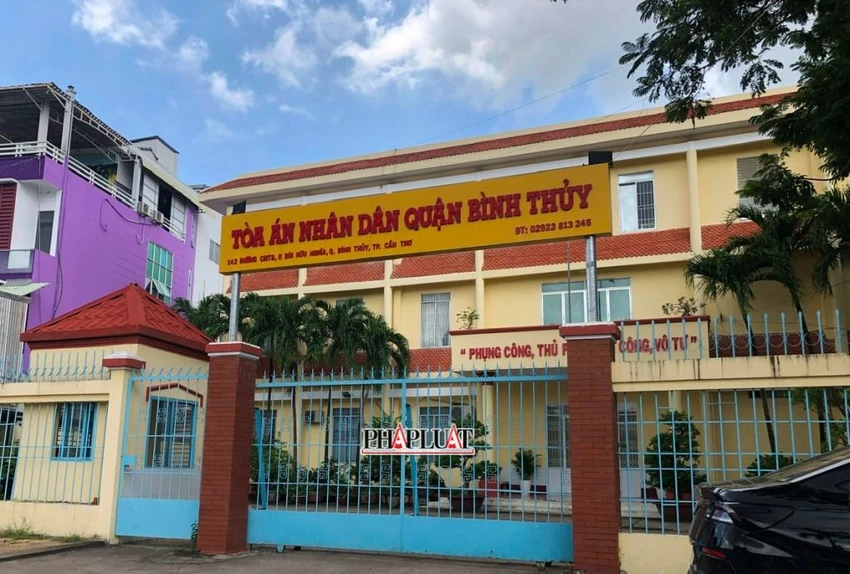 TAND quận Bình Thủy, TP Cần Thơ. Ảnh: NHẪN NAM TAND quận Bình Thủy, TP Cần Thơ. Ảnh: NHẪN NAM