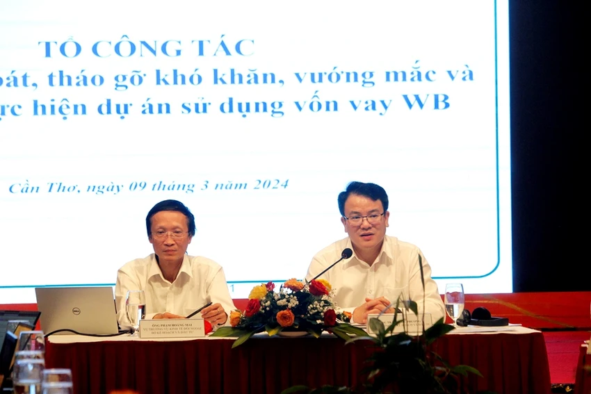 Họp Tổ công tác rà soát, tháo gỡ khó khăn các dự án sử dụng vốn vay của WB.