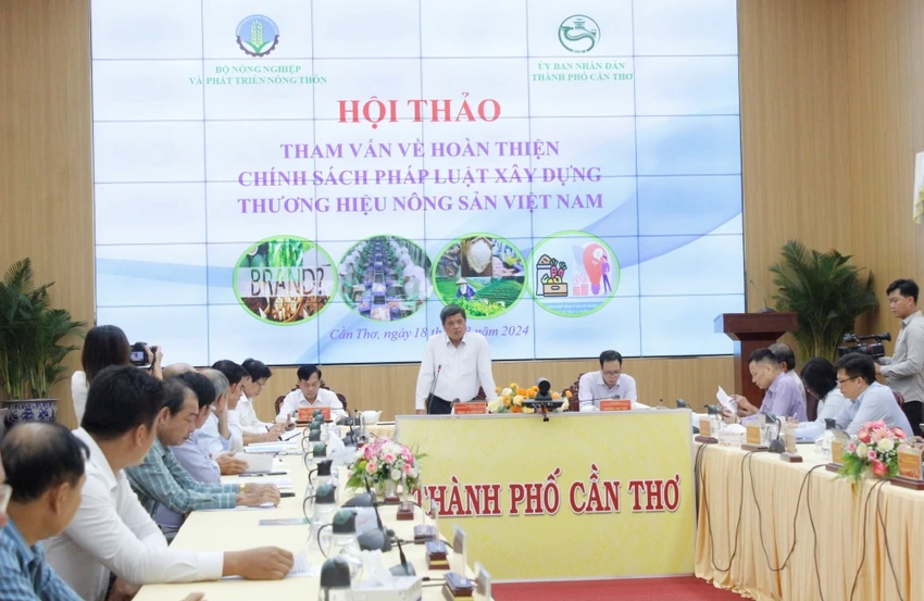 Hội thảo tham vấn chính sách pháp luật xây dựng thương hiệu nông sản Việt Nam.