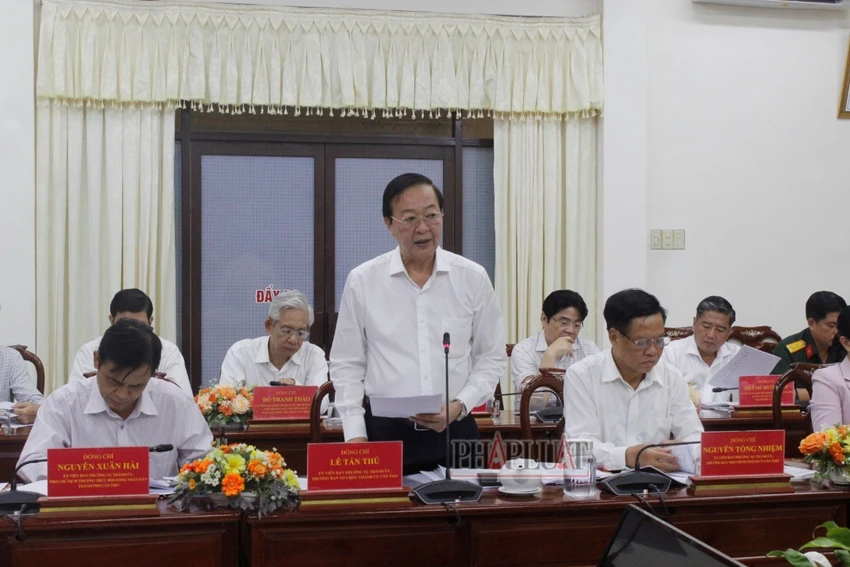ông Lê Tấn Thủ, Trưởng Ban Tổ chức Thành ủy TP Cần Thơ