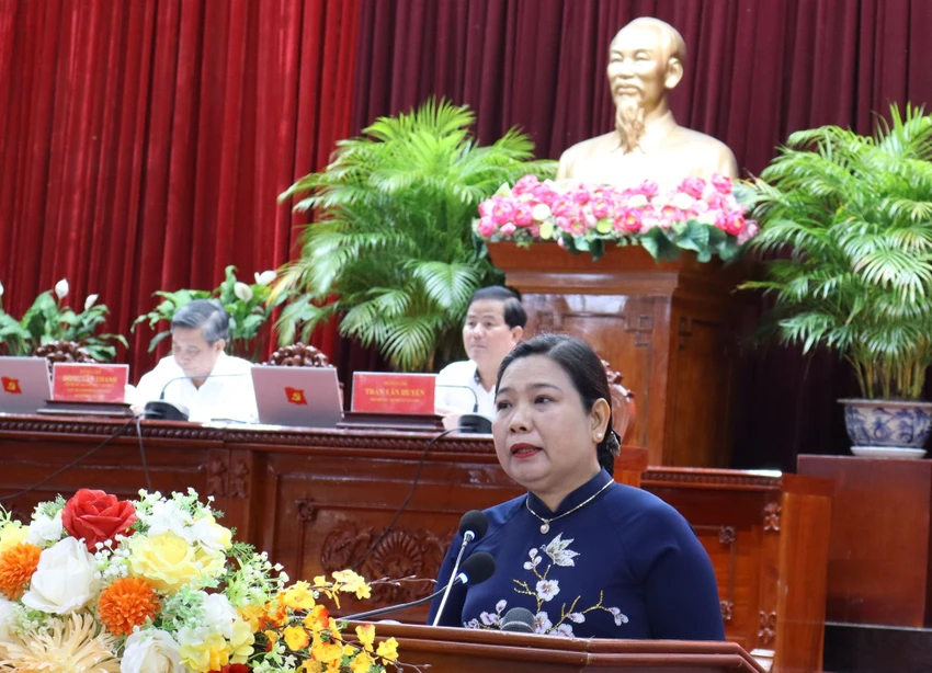 Bà Hồ Thị Cẩm Đào, Phó Bí thư Thành ủy, Chủ tịch Ủy ban MTTQ Việt Nam TP Cần Thơ.