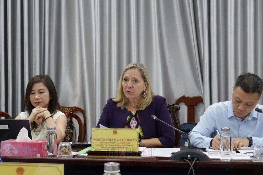 Bà Mariam J. Sherman, Giám đốc WB tại Việt Nam, Campuchia, Lào, khu vực Đông Á và Thái Bình Dương
