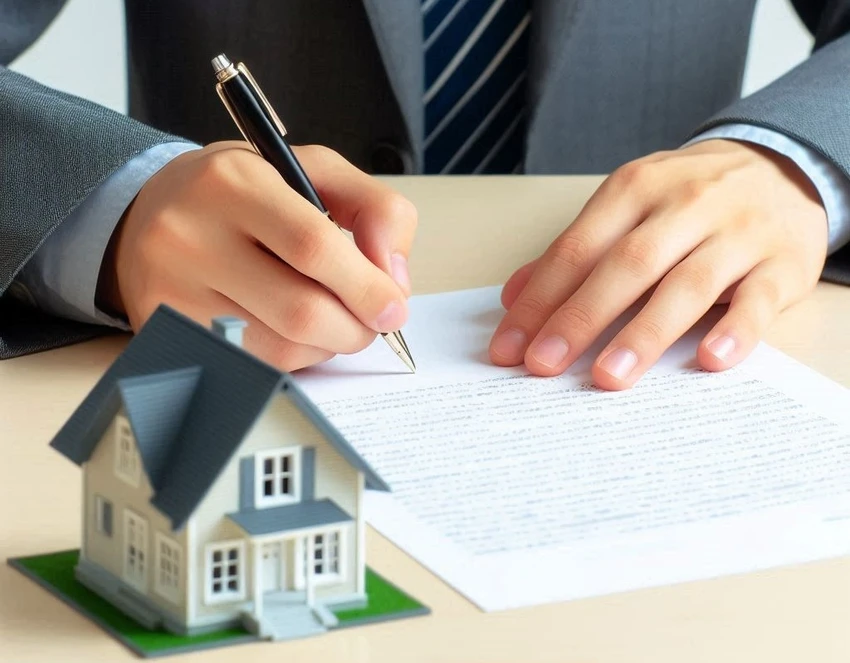 Chỉ mình ông B ký tên vào HĐ ủy quyền rồi sau đó tài sản của gia đình suýt mất. Ảnh AI ngan-hang-the-chap-2.jpg