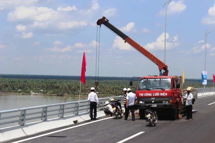 Cầu Cổ Chiên trước giờ G trọng đại ảnh 7