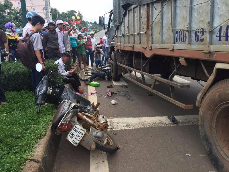 hiện trường vụ tai nạn