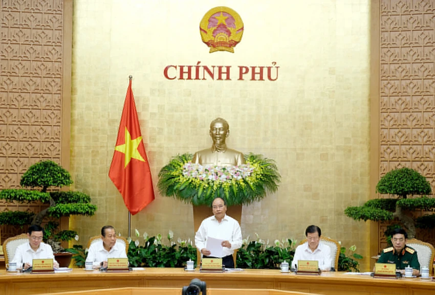 Thủ tướng chủ trì phiên họp Chính phủ thường kỳ tháng 5-2018. Ảnh: VGP/QUANG HIẾU Thủ tướng chủ trì phiên họp Chính phủ thường kỳ tháng 5-2018. Ảnh: VGP/QUANG HIẾU
