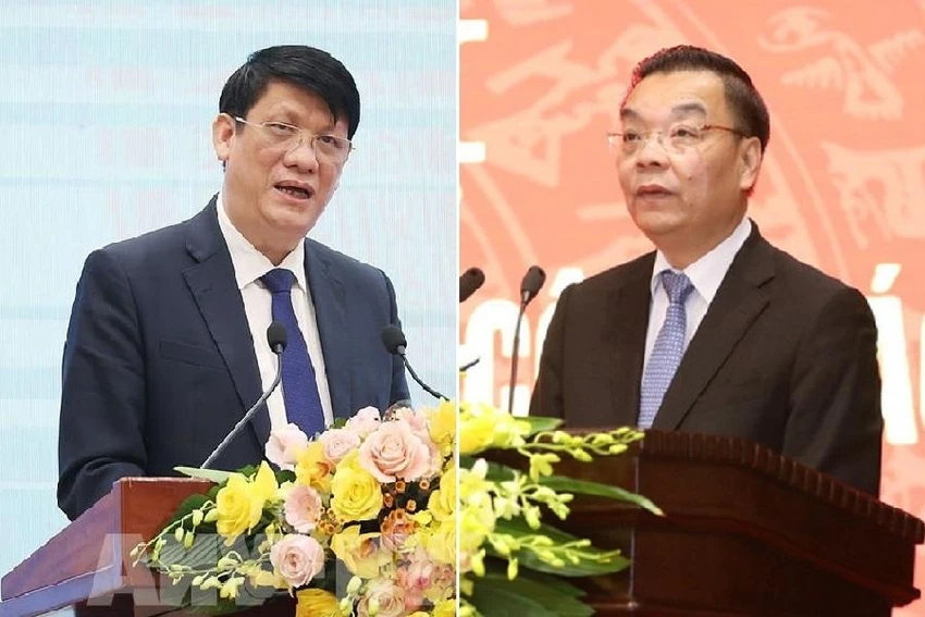 Cựu bộ trưởng Y tế Nguyễn Thanh Long và cựu Chủ tịch UBND Hà Nội Chu Ngọc Anh Cựu bộ trưởng Y tế Nguyễn Thanh Long và cựu Chủ tịch UBND Hà Nội Chu Ngọc Anh