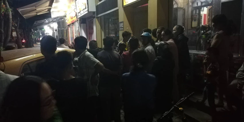 Hiện trường bao vây nghi phạm ma túy tại Vinh ảnh 2 Hiện trường bao vây nghi phạm ma túy tại Vinh ảnh 2