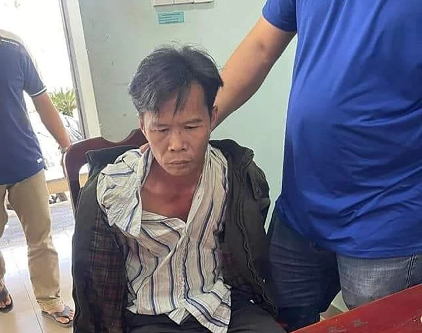 Nghi can Minh lúc vừa bị công an bắt giữ. Ảnh: CACC Nghi can Minh lúc vừa bị công an bắt giữ. Ảnh: CACC