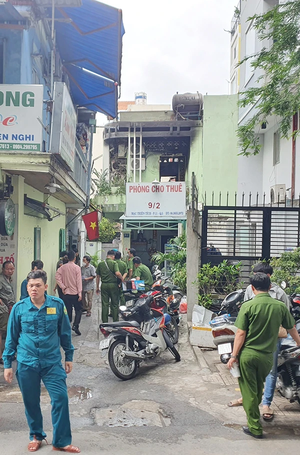Hiện trường vụ cháy Hiện trường vụ cháy