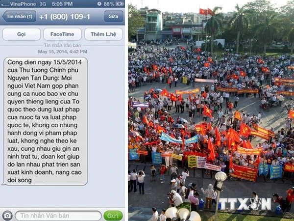 Hàng chục triệu người nhận tin nhắn “yêu nước đúng pháp luật" của Thủ tướng ảnh 1 Hàng chục triệu người nhận tin nhắn “yêu nước đúng pháp luật" của Thủ tướng ảnh 1