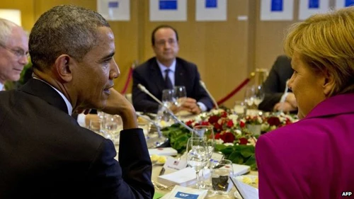 Các nhà lãnh đạo G7 nhóm họp tại Brussels, Bỉ (Ảnh: AFP)