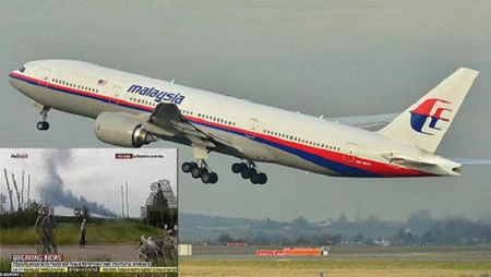 Một chiếc máy bay của Malaysia gặp nạn ở Ukraine, khiến 298 người chết