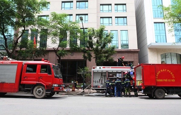 Cháy tầng hầm tòa nhà Ngân hàng Nhà nước ảnh 1 Cháy tầng hầm tòa nhà Ngân hàng Nhà nước ảnh 1