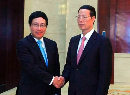 Phó Thủ tướng Phạm Bình Minh và Phó Thủ tướng Trung Quốc Trương Cao Lệ. Ảnh: VGP/Hải Minh Phó Thủ tướng Phạm Bình Minh và Phó Thủ tướng Trung Quốc Trương Cao Lệ. Ảnh: VGP/Hải Minh