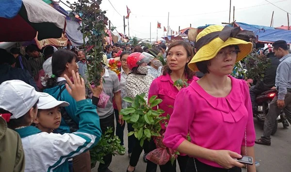 Chưa họp, chợ Viềng đã chật kín người ảnh 3 Chưa họp, chợ Viềng đã chật kín người ảnh 3