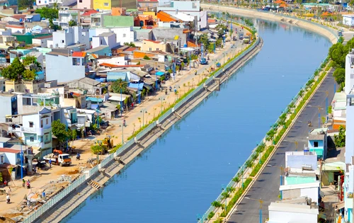 Công trình cải tạo kênh Tân Hóa - Lò Gốm vừa được khánh thành vào đầu tháng 4. Ảnh:T.S kenh-tan-hoa-4168-1429022811.jpg