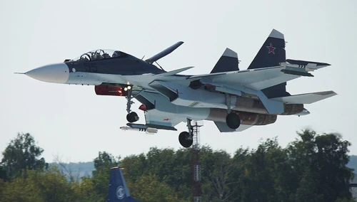 Chiến đấu cơ Su-30SM của không quân Nga. Ảnh:RT tiem-kich-su-30sm-nga-do-suc-f-16-my-o-syria-1