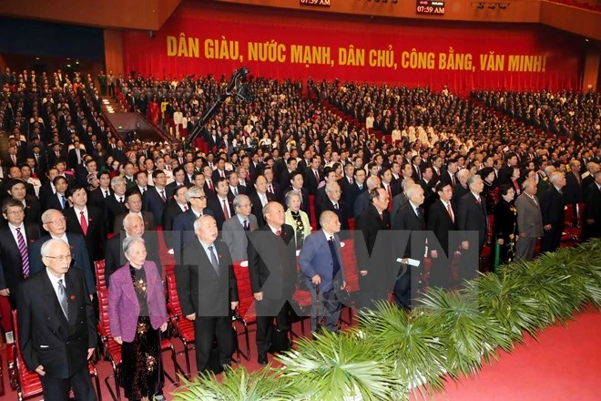 Hình ảnh lễ khai mạc Đại hội Đảng XII ảnh 3 Hình ảnh lễ khai mạc Đại hội Đảng XII ảnh 3