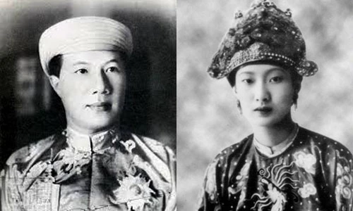 Vua Bảo Đại và hoàng hậu Nam Phương.Ảnh tư liệu. cuoc-doi-trac-tro-cua-hai-hoang-hau-trieu-nguyen-1