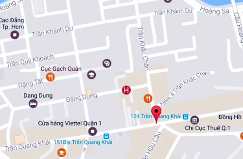 Cụm danh tướng nhà Trần được đặt tên cho các tuyến đường ở khu Tân Định, quận 1. Ảnh:Google maps ten-duong-o-sai-gon-xua-duoc-dat-nhu-the-nao-2
