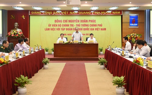 Quang cảnh cuộc làm việc. Ảnh: VGP/Quang Hiếu Quang cảnh cuộc làm việc. Ảnh: VGP/Quang Hiếu