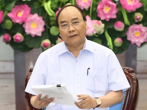 Thủ tướng Nguyễn Xuân Phúc nhấn mạnh "không thể ép sản xuất mà không có hiệu quả" - Ảnh: Thống Nhất/TTXVN Thủ tướng Nguyễn Xuân Phúc nhấn mạnh "không thể ép sản xuất mà không có hiệu quả" - Ảnh: Thống Nhất/TTXVN