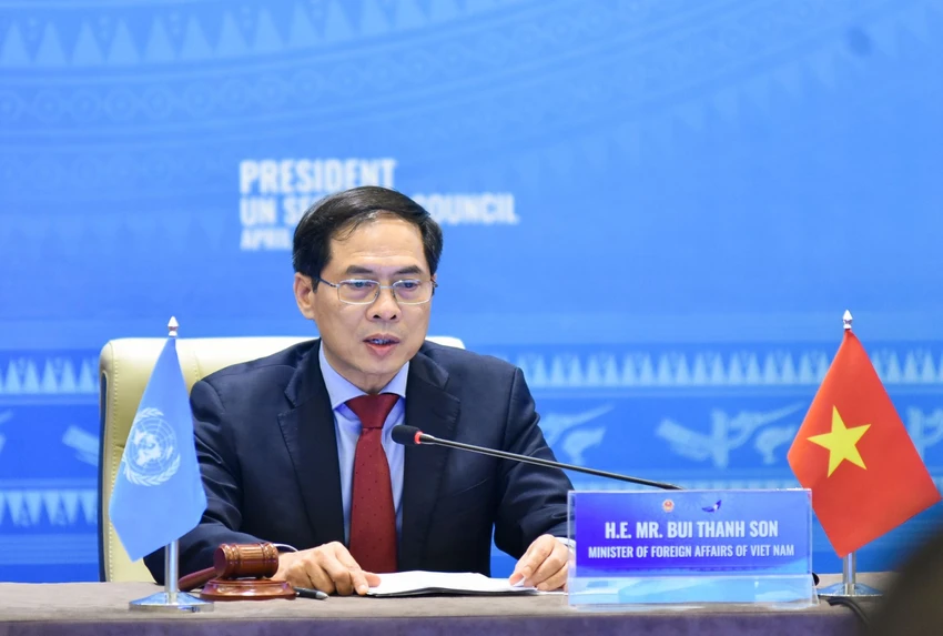 Bộ trưởng Bộ Ngoại giao Bùi Thanh Sơn chủ trì Phiên thảo luận mở cấp Bộ trưởng HĐBA LHQ Bộ trưởng Bộ Ngoại giao Bùi Thanh Sơn chủ trì Phiên thảo luận mở cấp Bộ trưởng HĐBA LHQ