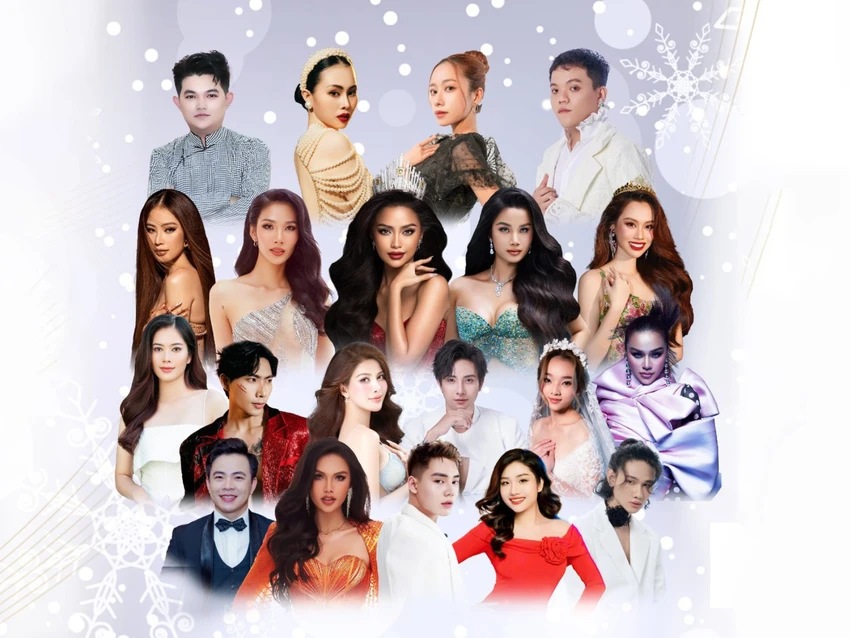 White Fashion Show có sự tham gia của nhiều hoa hậu, người mẫu nổi tiếng như: Hoa hậu Ngọc Châu, Á hậu Hoàng Thùy, Á hậu Hương Ly, quán quân giọng ca vàng Bolero Việt Nam My Phôn và dàn mẫu nhí.
