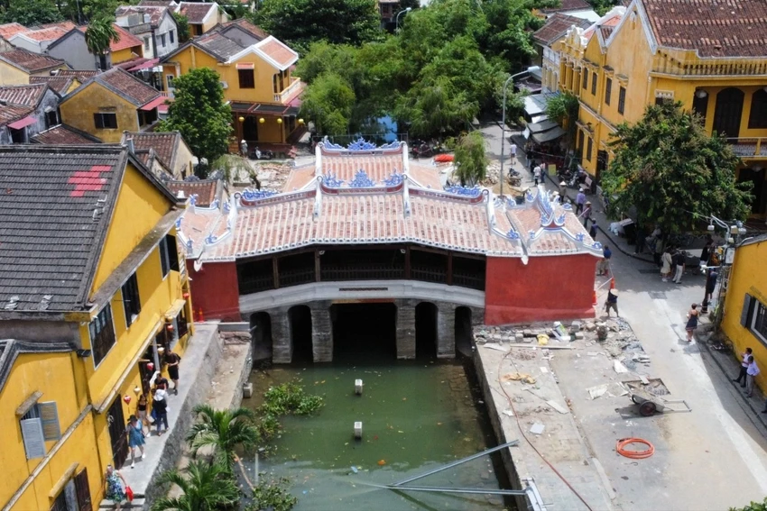 trùng tu chùa Cầu
