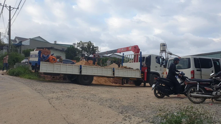 Hiện trường vụ tai nạn. Ảnh: VT