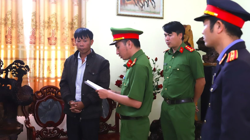 Sau 5 tháng gây án, ông Nguyễn Đức Dạo đã bị bắt giữ. Ảnh: VT Sau 5 tháng gây án, ông Nguyễn Đức Dạo đã bị bắt giữ. Ảnh: VT