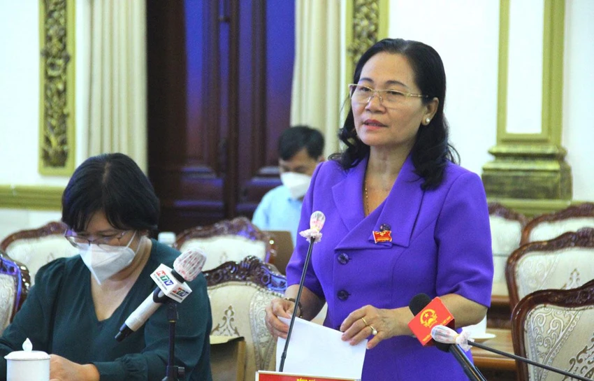 Chủ tịch HĐND TP.HCM Nguyễn Thị Lệ phát biểu kết luận tại buổi giám sát. Ảnh: LÊ THOA Chủ tịch HĐND TP.HCM Nguyễn Thị Lệ phát biểu kết luận tại buổi giám sát. Ảnh: LÊ THOA