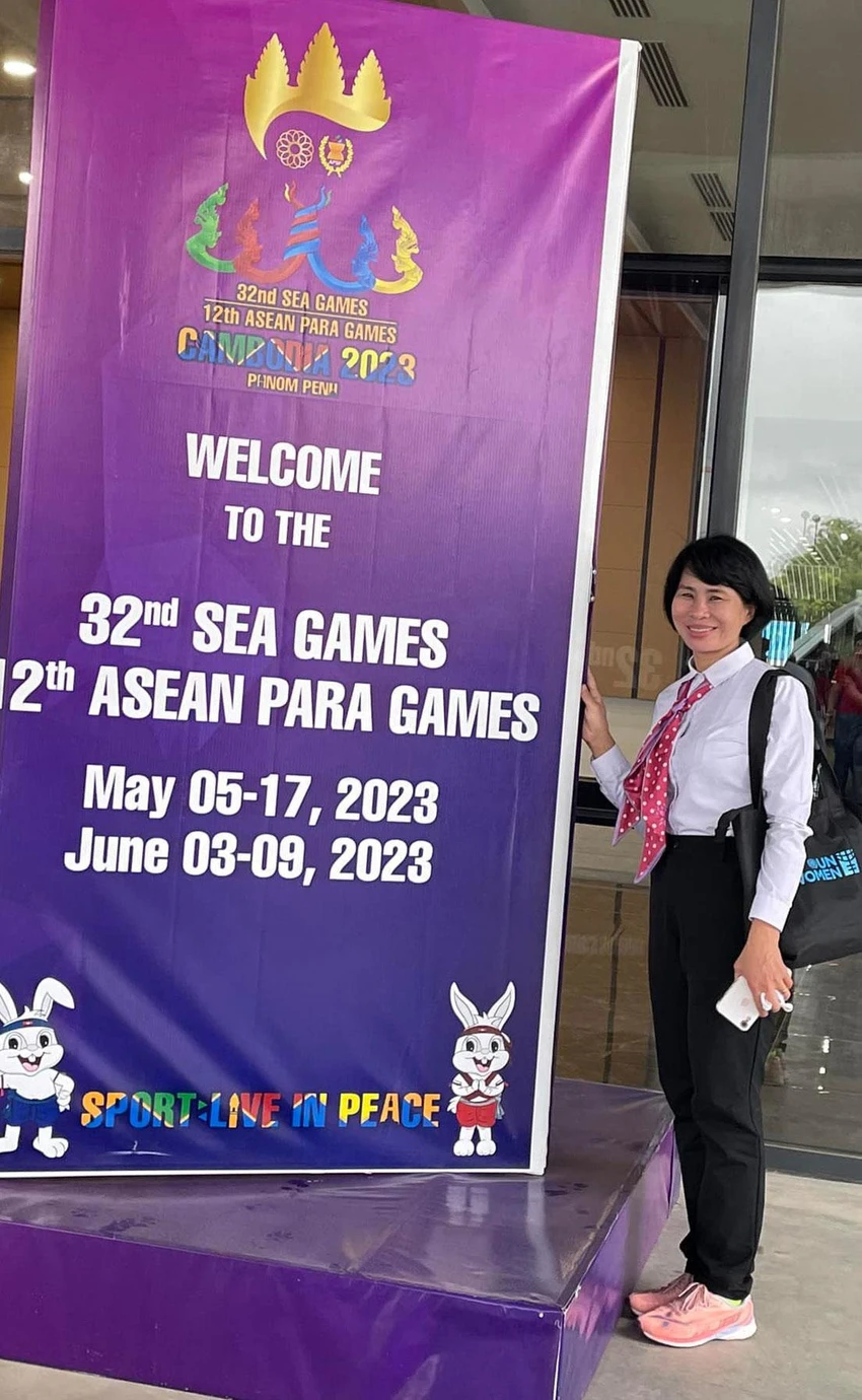 Phó Tổng cục trưởng Tổng cục TDTT Lê Thị Hoàng Yến tại hội nghị SEA Games. Ảnh: NV